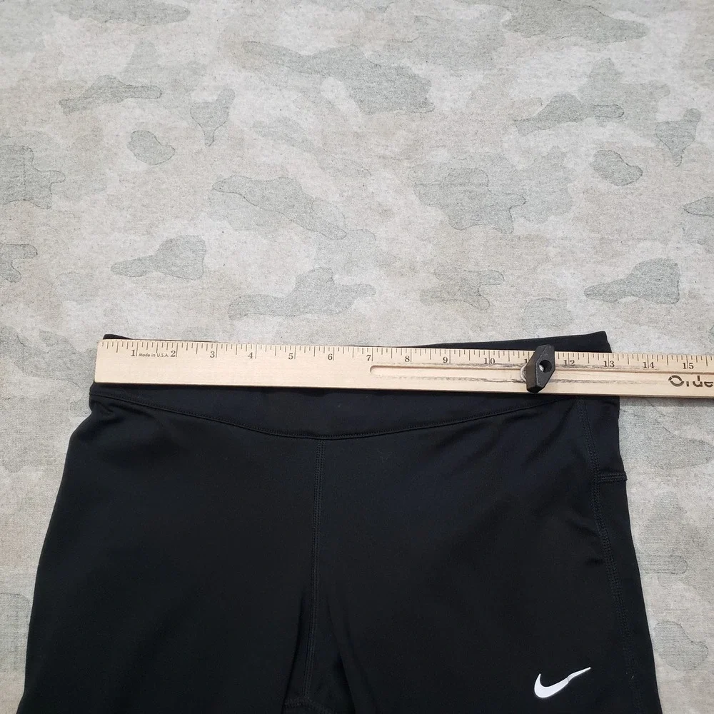 Nike Leggings Womens Small Black Capri Dri-Fit Pull‎ On